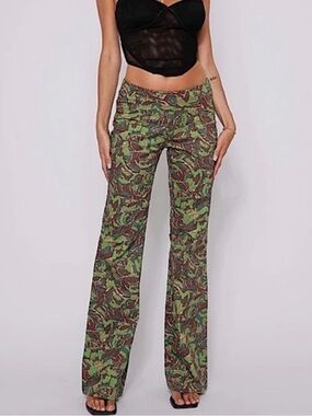 Tiger Mist Camo low-rise pants